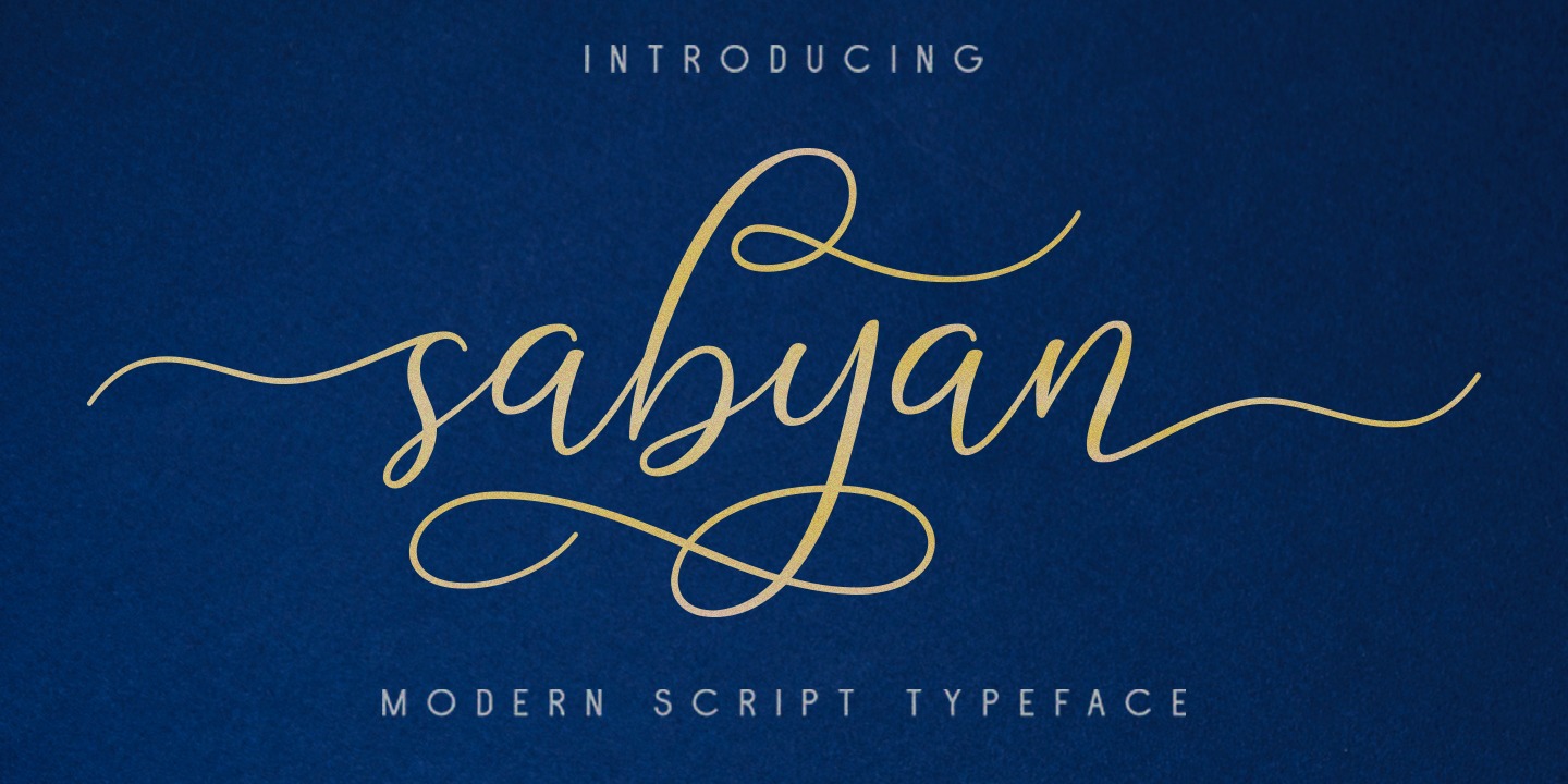 Example font Sabyan #1